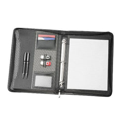 Avalon A4 Inner Stripe Compendium with Removable 3 Ring Binder - Promotional Products