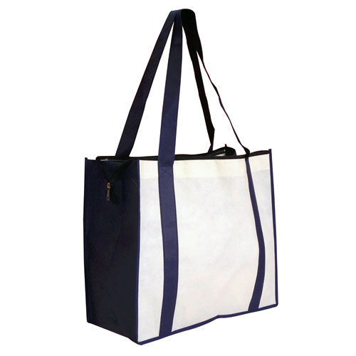 A Large Zippered Non Woven Tote Bag - Promotional Products