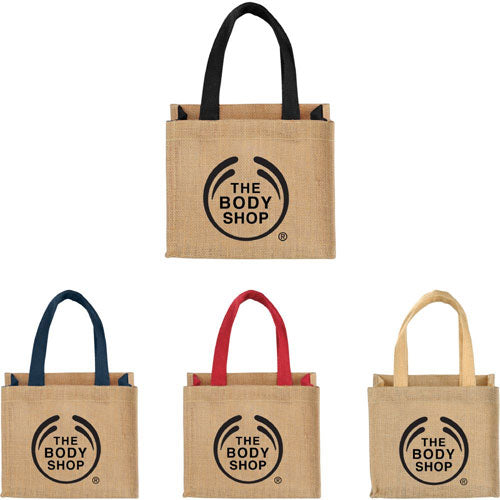 Arrow Mini Jute Carry Bag - Promotional Products