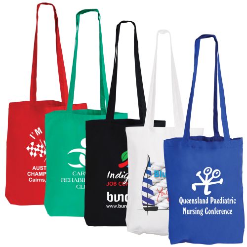 Bleep Coloured Cotton Double Long Handle Conference Tote - Promotional Products