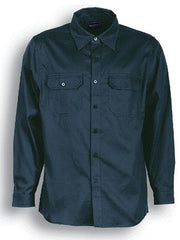 San Cotton Drill Long Sleeve Work Shirt - Corporate Clothing