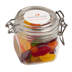 Yum Acrylic Clip Lock Container with Lollies - Promotional Products