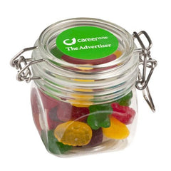 Yum Acrylic Clip Lock Container with Lollies - Promotional Products