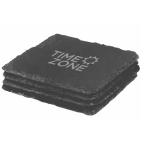 Classic Hand Made Slate Coaster Set - Promotional Products