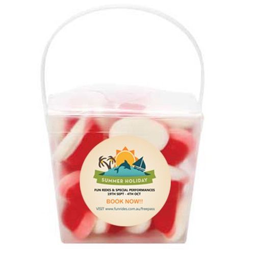 Devine Transparent Noodle Box filled with Lollies - Promotional Products