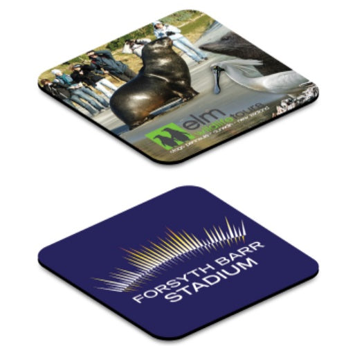Eden Fabric Coaster With Anti-slip Rubber Backing - Promotional Products