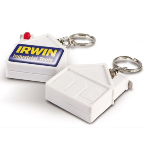 Eden House Shaped Tape Measure Keyring - Promotional Products