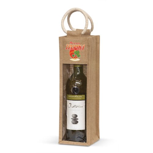 Eden Jute Wine Bag - Promotional Products