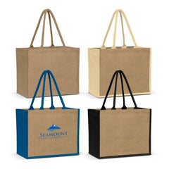 Eden Large Gusset Jute Carry Bag - Promotional Products