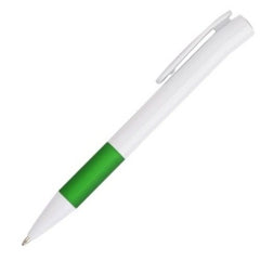 Arc Tilt Plastic Pen With Coloured Grip - Promotional Products