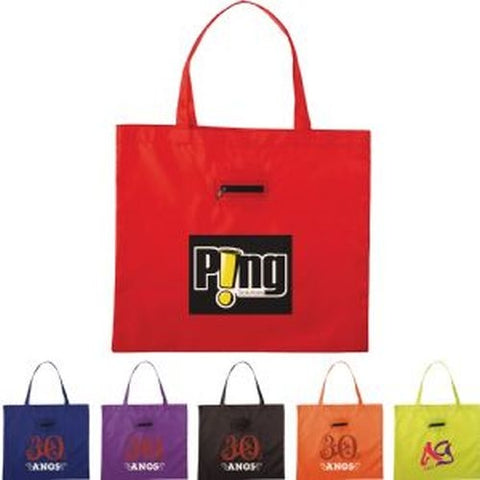 Arrow Nylon Tote Bag with Zippered Pouch - Promotional Products