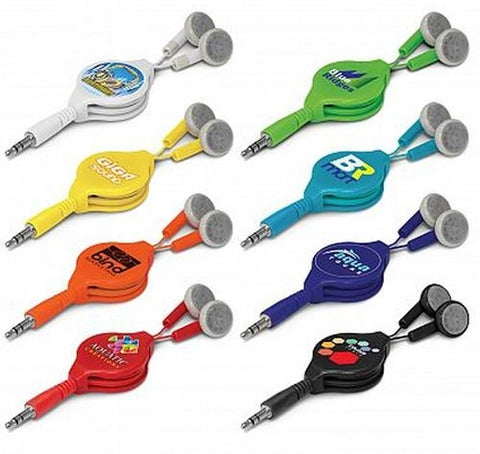 Eden Retractable Ear Buds - Promotional Products
