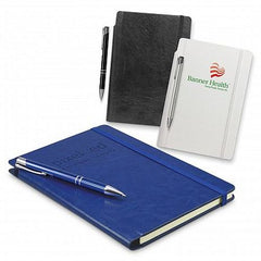 Eden Textured Notebook with Pen - Promotional Products
