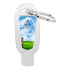 Econo Hand Sanitiser Gel with Carabineer - Promotional Products