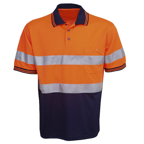 Hi Vis Polo Shirt Short Sleeve - Day/Night Use - Corporate Clothing