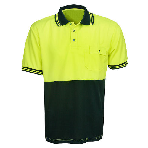 Hi Vis Polo Shirt Short Sleeve - Day Use - Corporate Clothing