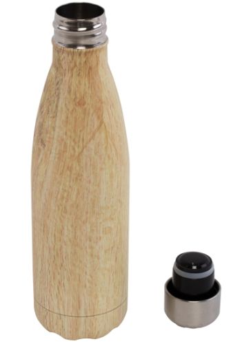 Arc Wood-Look Stainless Steel Reusable Drink Bottle - Promotional Products