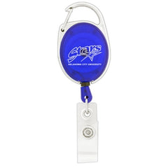 Econo Retractable Badge Holder with Carabineer Clip - Promotional Products
