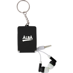 Arrow Earphones Keyring with Phone Stand - Promotional Products