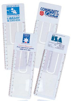 Bleep Clear Bookmark Magnifier Ruler - Promotional Products