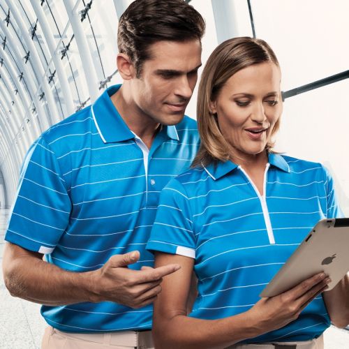 Leisure Bold Stripe Polo Shirt - Corporate Clothing