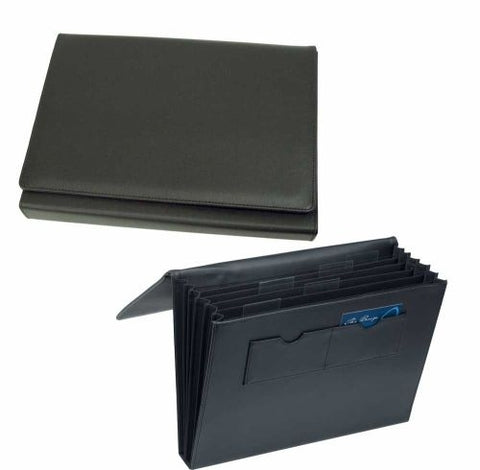 Avalon A4 Leather Look Expandable File - Promotional Products