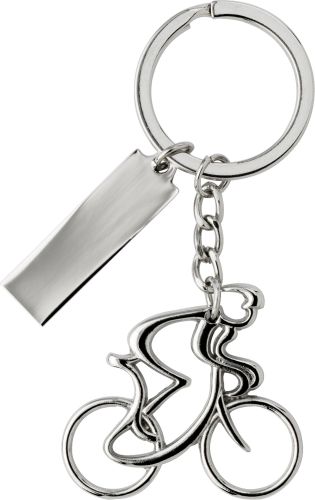 Milan Bicycle and Rider Keyring - Promotional Products