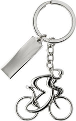 Milan Bicycle and Rider Keyring - Promotional Products