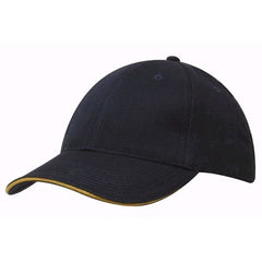 Generate Brushed Heavy Cotton Cap with Sandwich Trim - Promotional Products