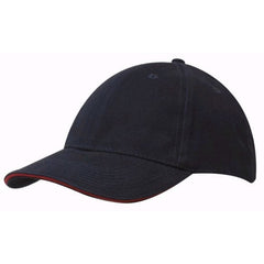Generate Brushed Heavy Cotton Cap with Sandwich Trim - Promotional Products