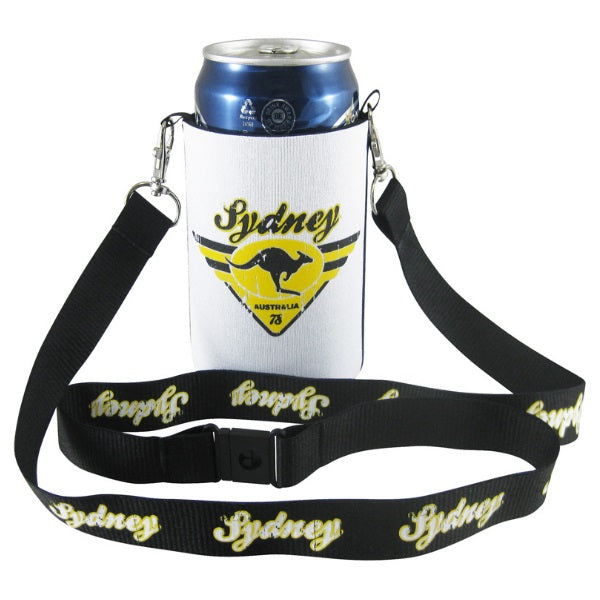 Neo Folding Stubby Cooler with Lanyard - Promotional Products