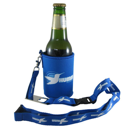 Neo Stubby Cooler with Lanyard Bottle Opener - Promotional Products