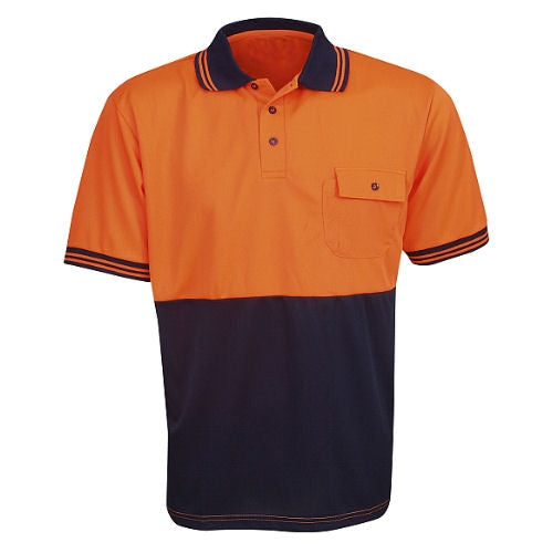 Hi Vis Polo Shirt Short Sleeve - Day Use - Corporate Clothing