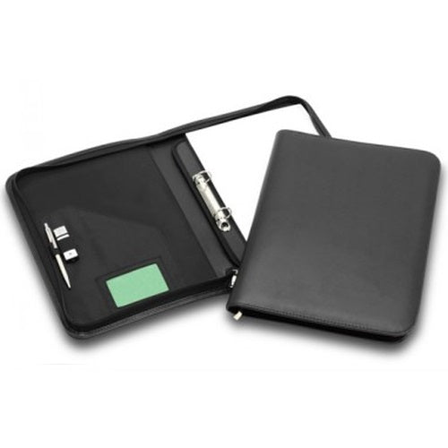 R&M 2 Ring Binder Leather Look Compendium - Promotional Products