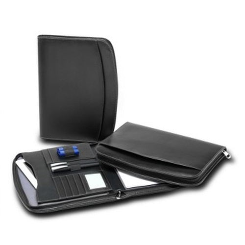 R&M Leather Look Compendium with Tablet Pocket - Promotional Products