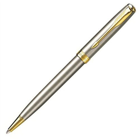 Parker Stainless Steel with Gold Trim Ballpoint - Promotional Products