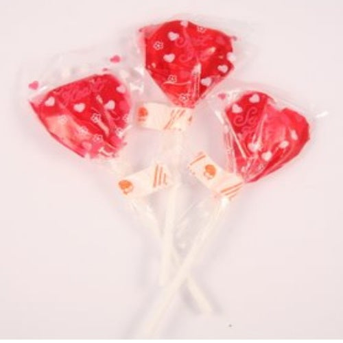 Scrummy Heart Lollipop - Promotional Products