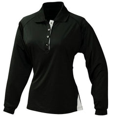 Outline Stretch Long Sleeve Sports Polo Shirt - Corporate Clothing