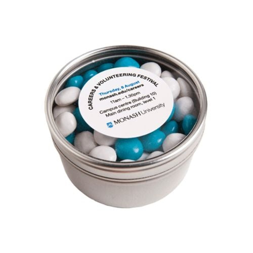 Yum Round Tin with Window - Promotional Products