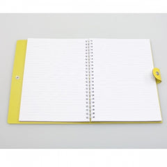 Custom Leather Covered A5 Notepad With Clip - Promotional Products