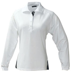 Outline Stretch Long Sleeve Sports Polo Shirt - Corporate Clothing