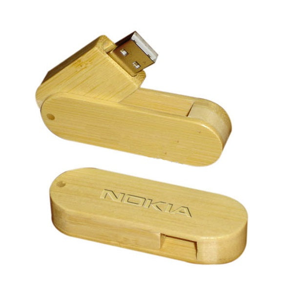 Wooden Swivel USB Flash Drive - Promotional Products