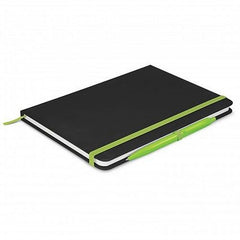 Eden A5 Black Notebook with Pen - Promotional Products