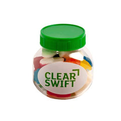 Yum Lolly Jar with Coloured Lids. - Promotional Products