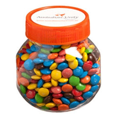 Yum Lolly Jar with Coloured Lids. - Promotional Products