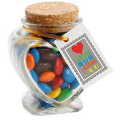 Devine Heart Jar filled with Lollies - Promotional Products