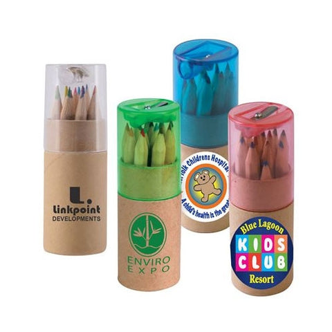 Bleep Coloured Pencils in Cardboard Tubes - Promotional Products