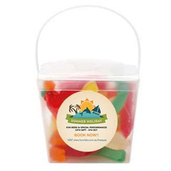 Devine Transparent Noodle Box filled with Lollies - Promotional Products