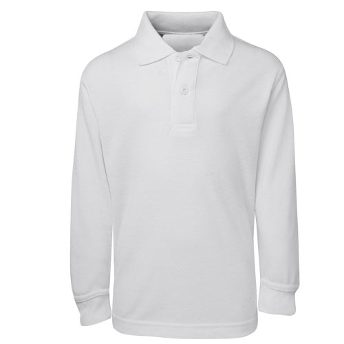 Malcom Plain Cotton Blend Long Sleeve Polo Shirt. - Corporate Clothing